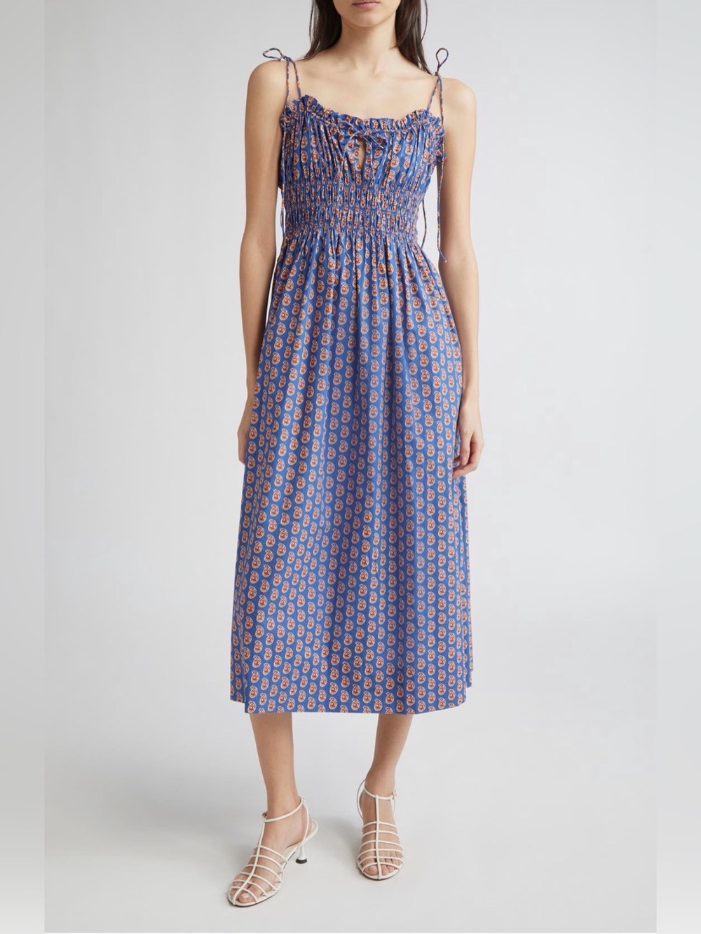 Dôen Rhoda Dress Mazarine Sunrise Paisley-SZ Small NWT